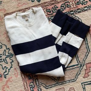 Michael Kors Striped Knit Sweater Dress